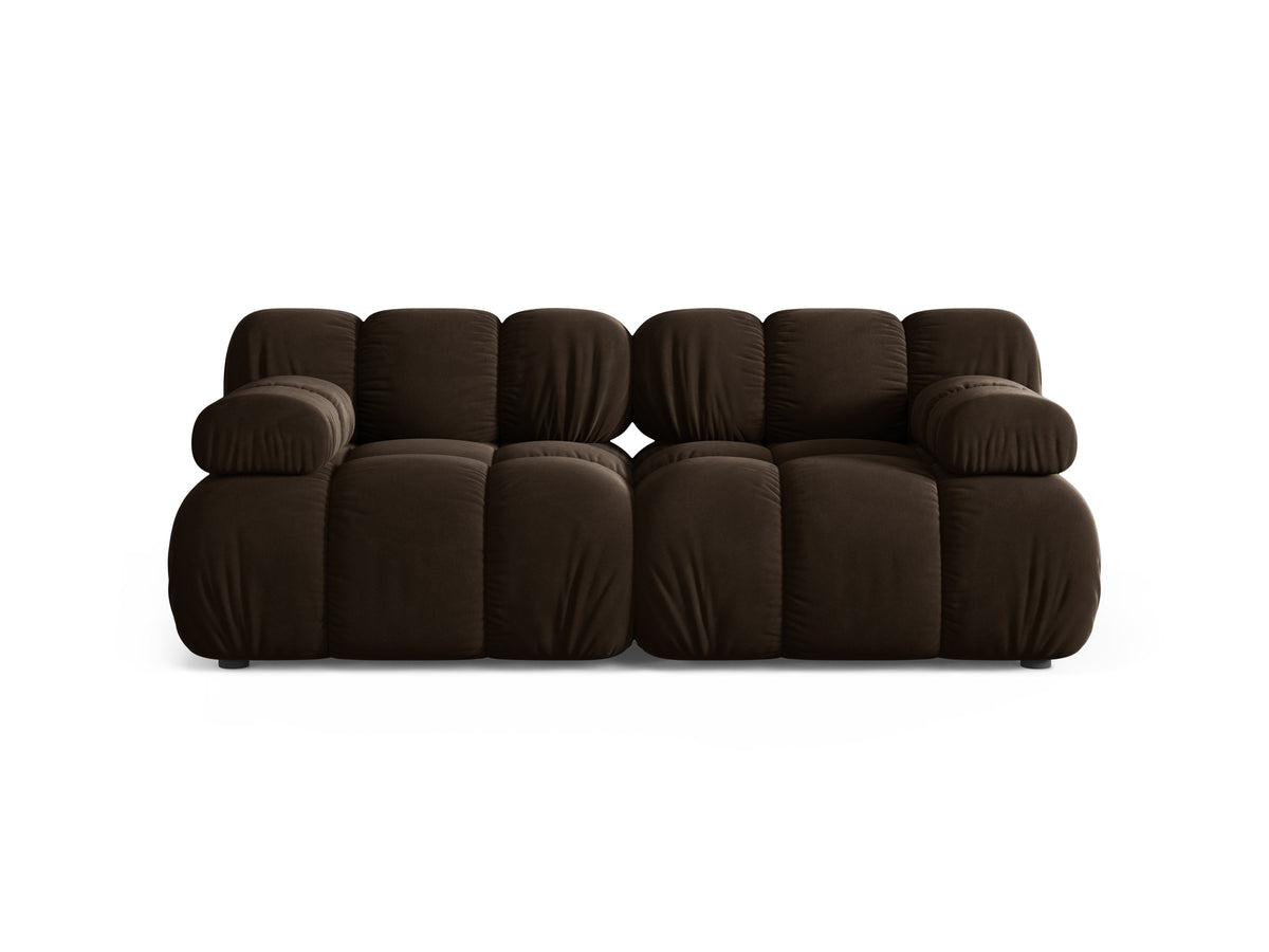Bellis Divano componibile 2 Posti Bluvel - Marrone scuro