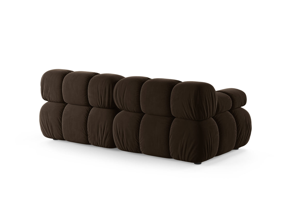 Bellis Divano componibile 2 Posti Bluvel - Marrone scuro