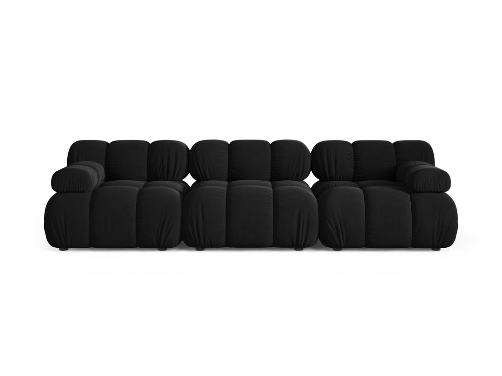 Bellis Divano componibile 3 Posti Bluvel - Nero