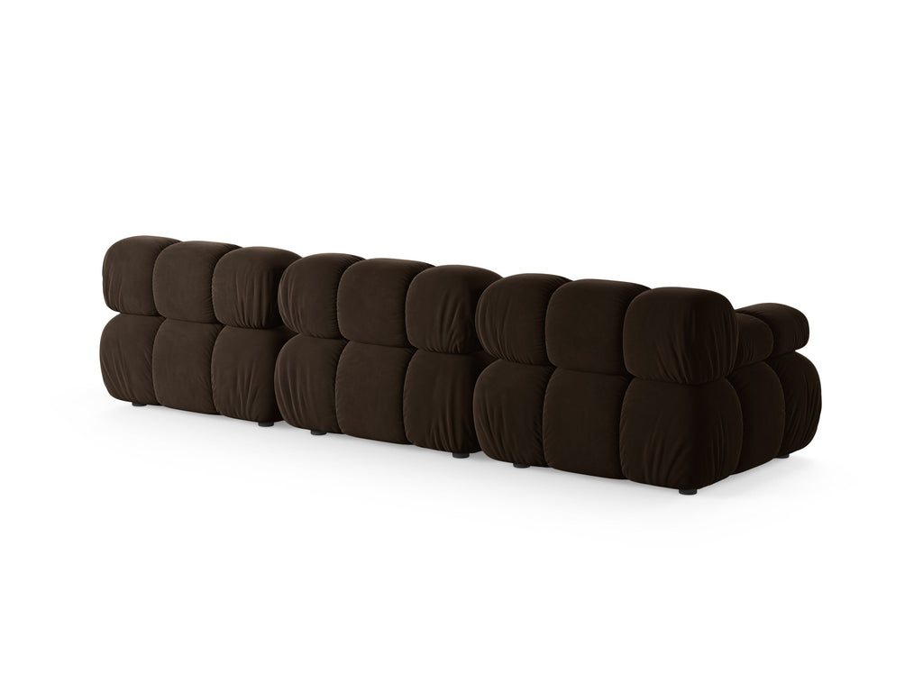 Bellis Divano componibile 3 Posti Bluvel - Marrone scuro