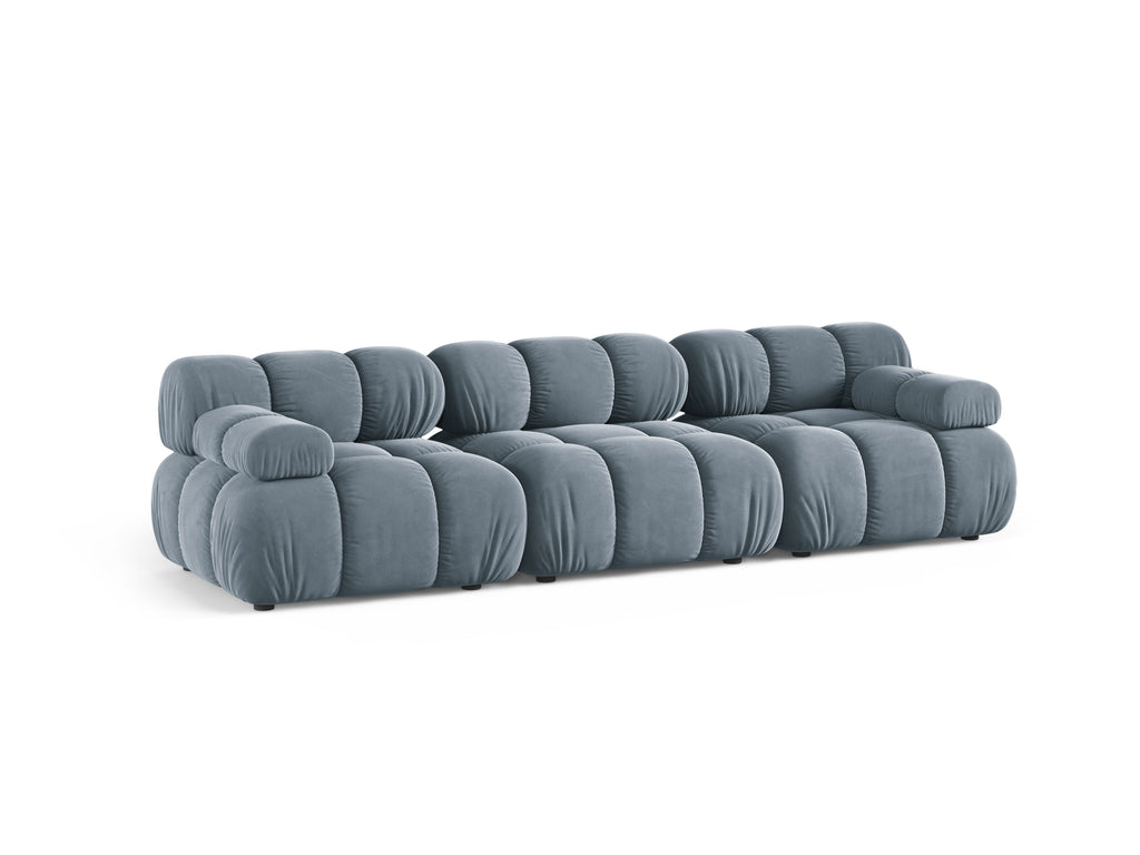 Bellis Divano componibile 3 Posti Bluvel - Azzurro