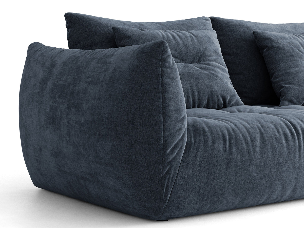 Bloom Divano componibile 3 Posti Wind - Blu navy