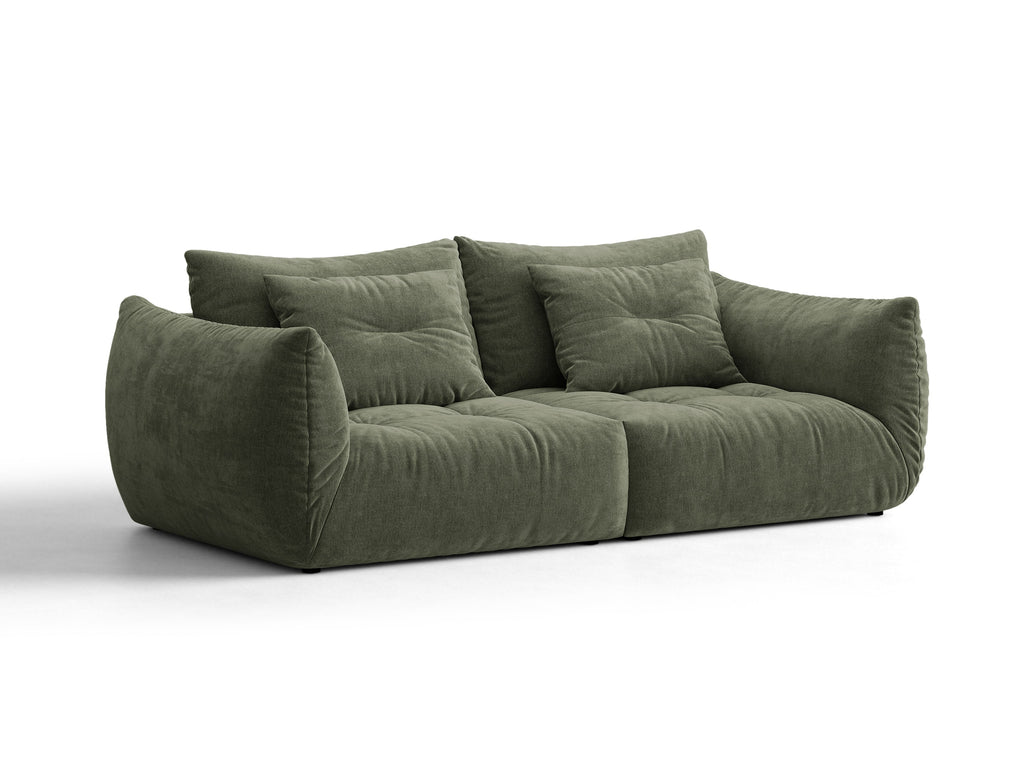 Bloom Divano componibile 3 Posti Wind - Moss verde