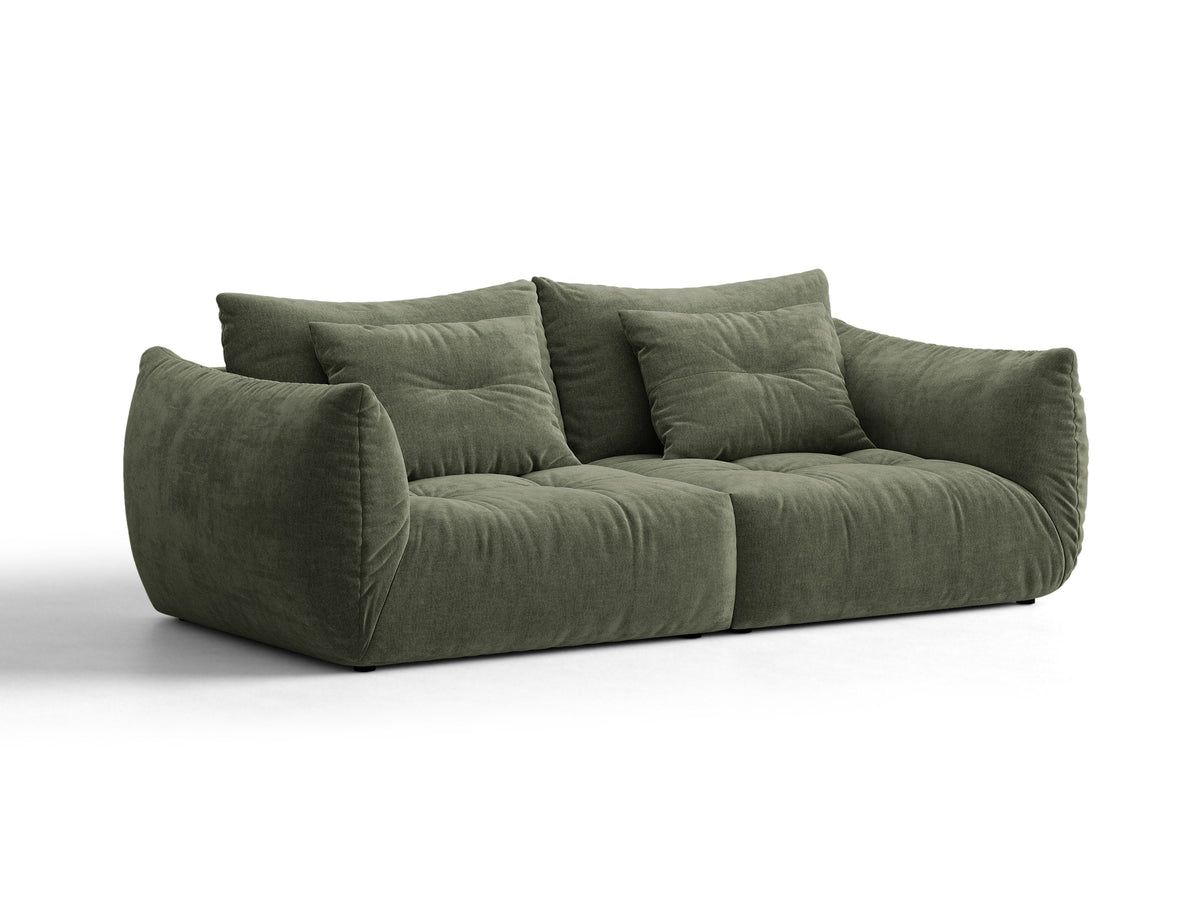 Bloom Divano componibile 3 Posti Wind - Moss verde