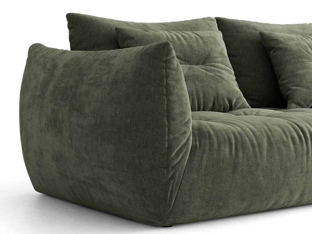 Bloom Divano componibile 3 Posti Wind - Moss verde