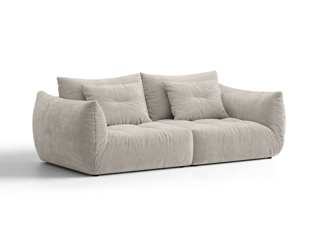 Bloom Divano componibile 3 Posti Wind - Grigio chiaro