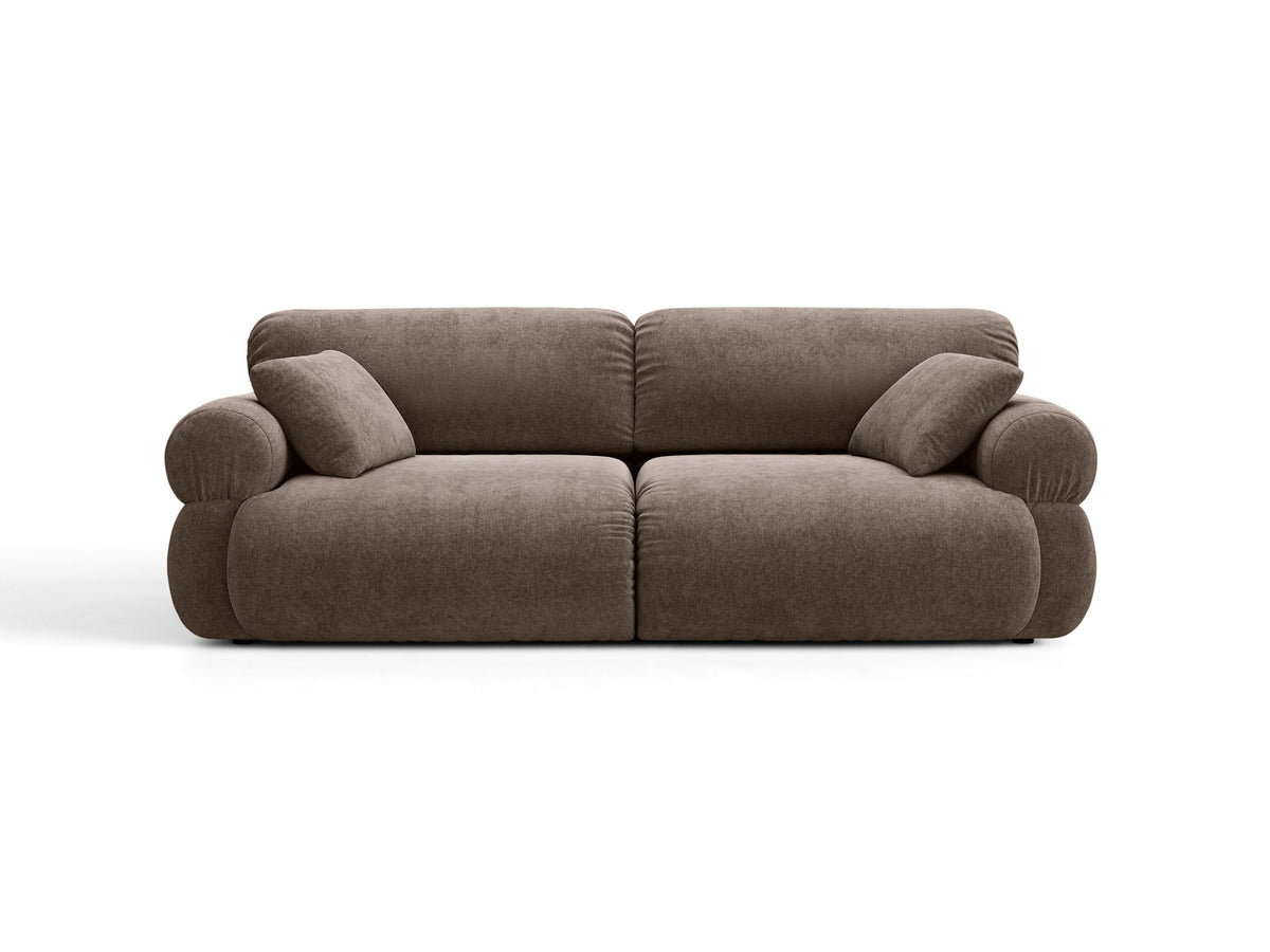 Ophelia Sofa in Velluto 3 Posti Liberty - Cappuccino