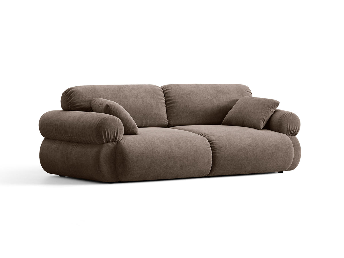 Ophelia Sofa in Velluto 3 Posti Liberty - Cappuccino