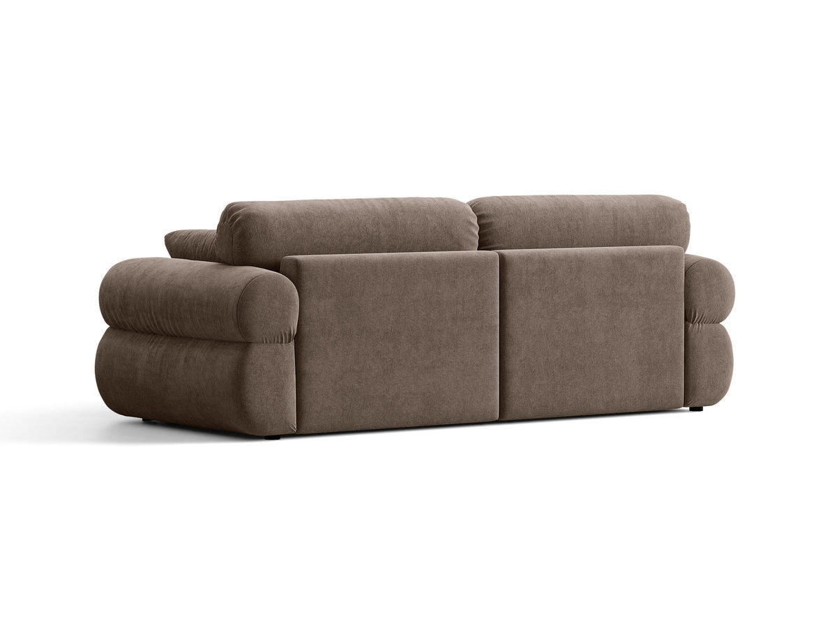 Ophelia Sofa in Velluto 3 Posti Liberty - Cappuccino