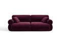 Ophelia Sofa in Velluto 3 Posti Venus - Borgogna