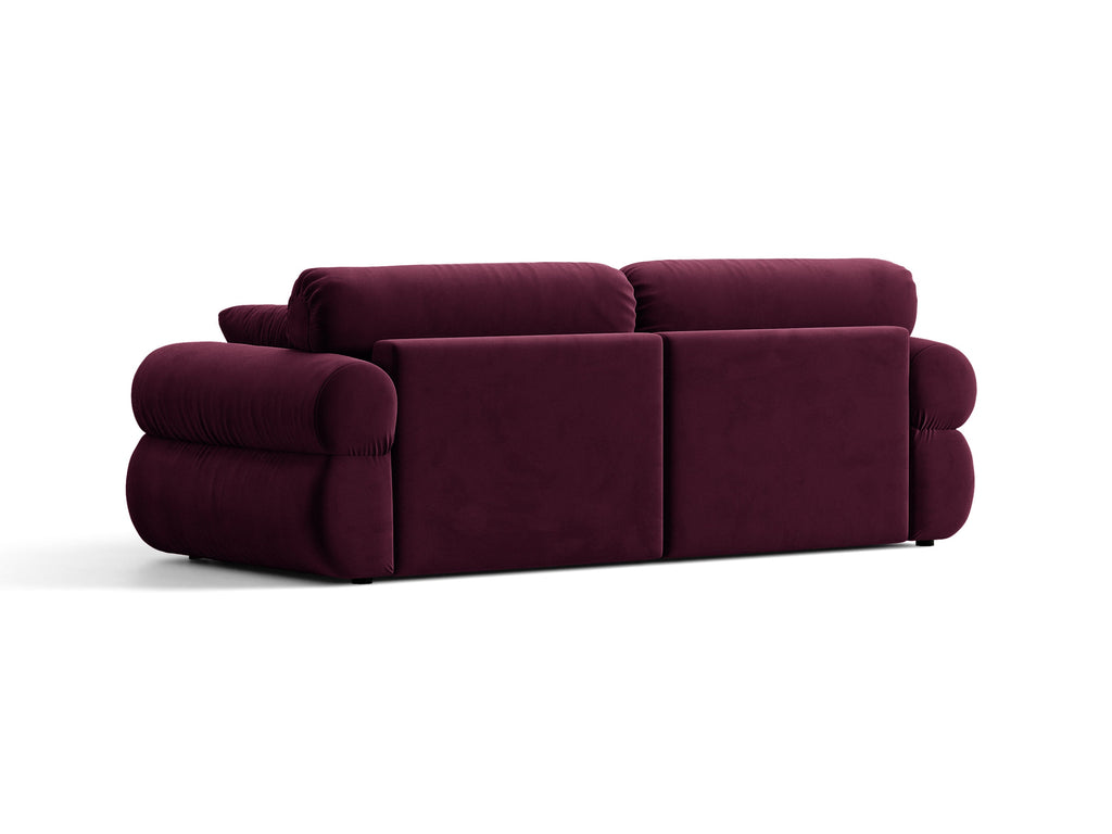Ophelia Sofa in Velluto 3 Posti Venus - Borgogna