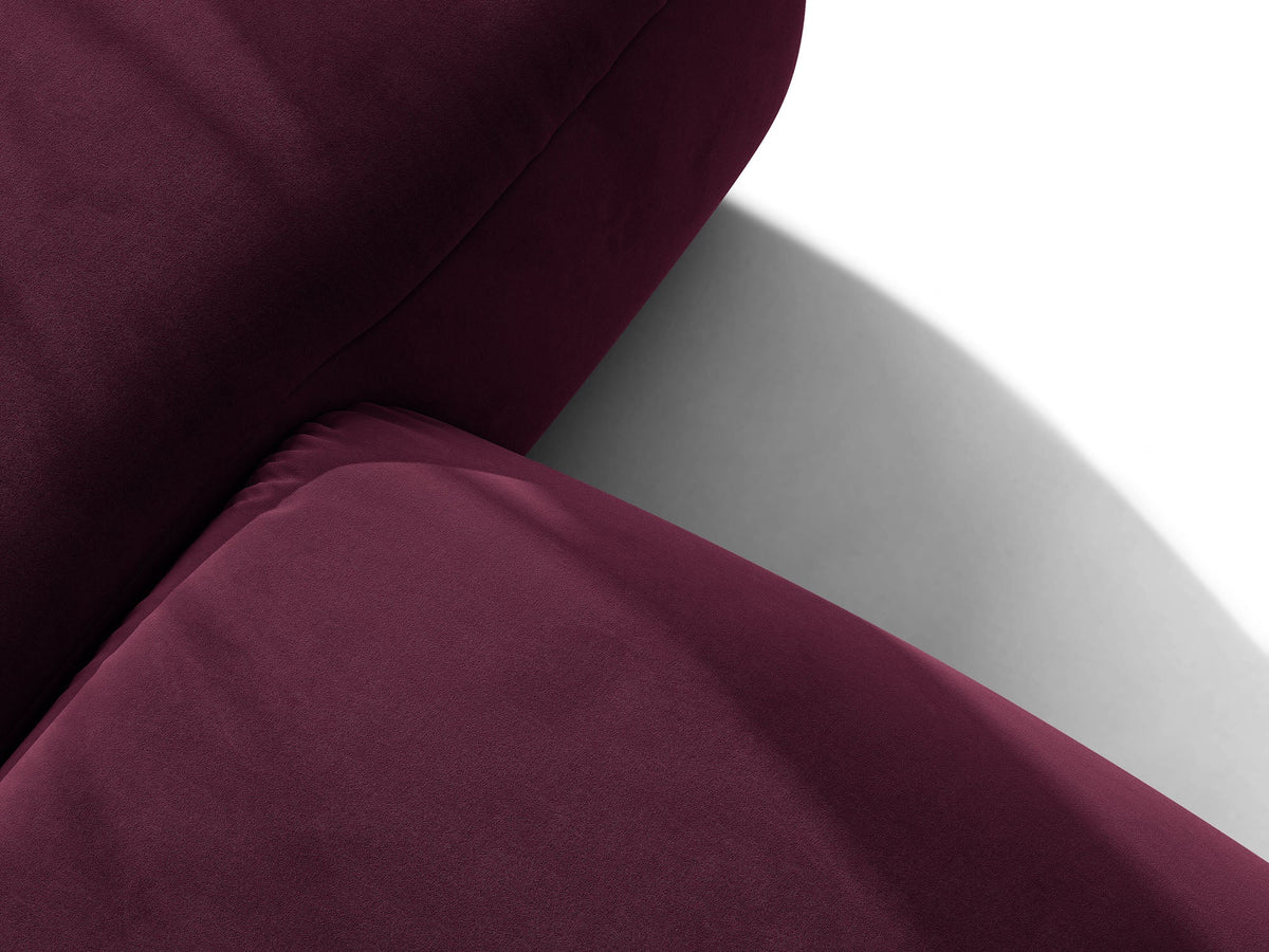 Ophelia Sofa in Velluto 3 Posti Venus - Borgogna
