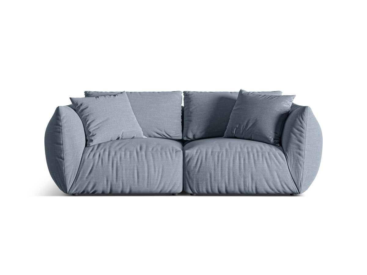 Chris Divano componibile 3 Posti Lins - Blu tenue