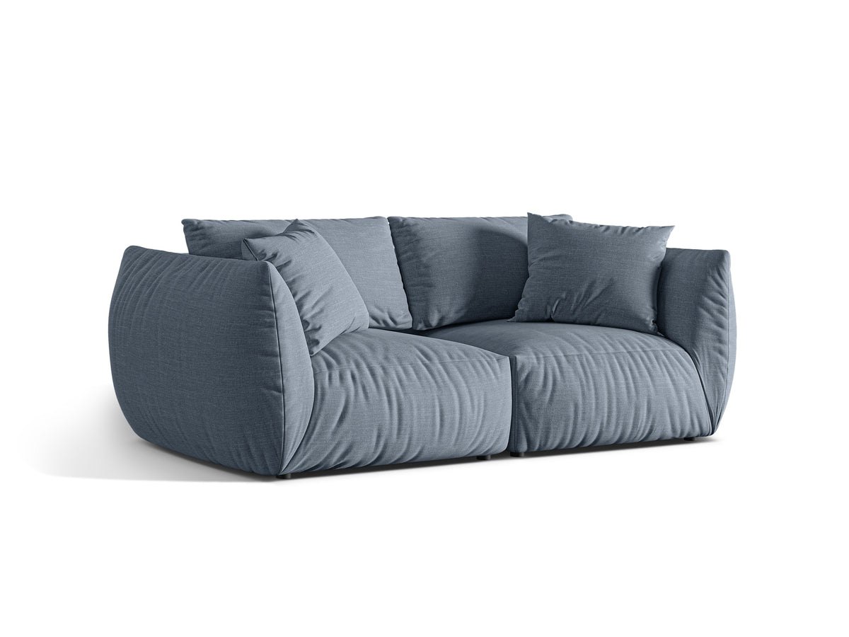 Chris Divano componibile 3 Posti Lins - Blu tenue