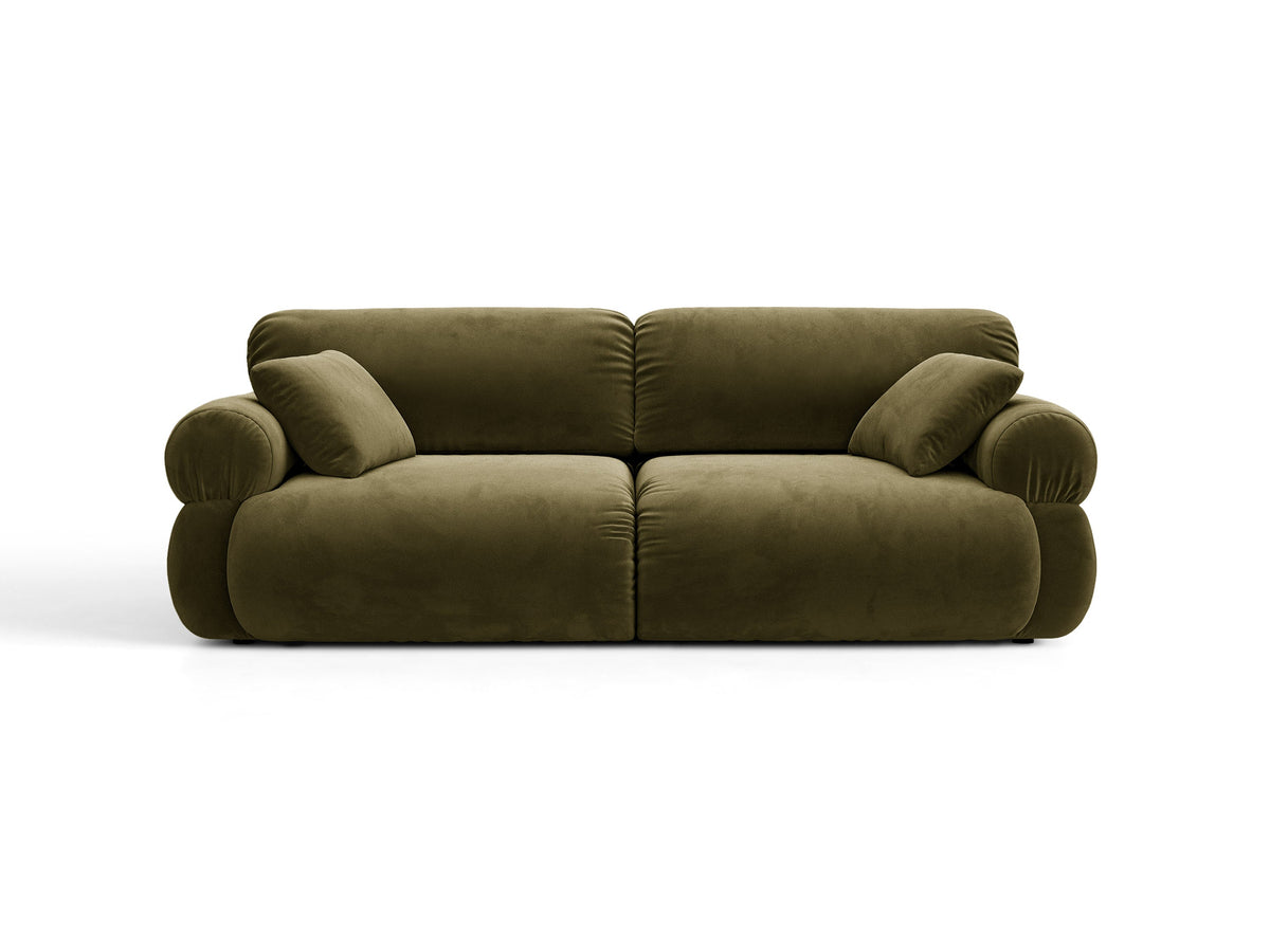 Ophelia Sofa in Velluto 3 Posti Salvador - Verde