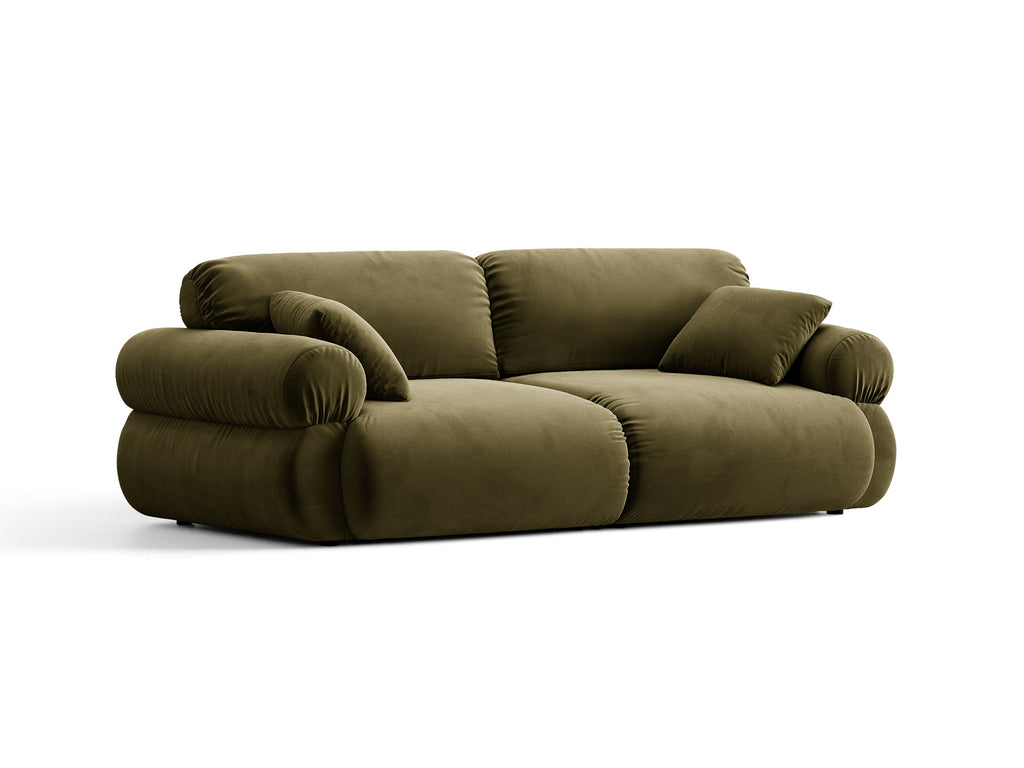 Ophelia Sofa in Velluto 3 Posti Salvador - Verde