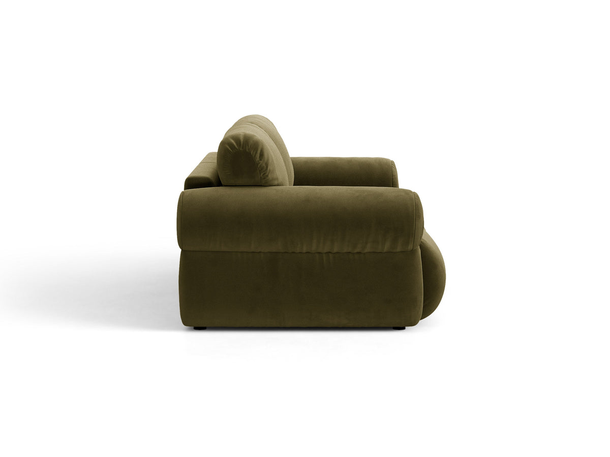 Ophelia Sofa in Velluto 3 Posti Salvador - Verde