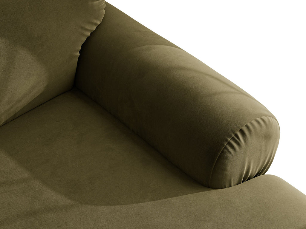Ophelia Sofa in Velluto 3 Posti Salvador - Verde