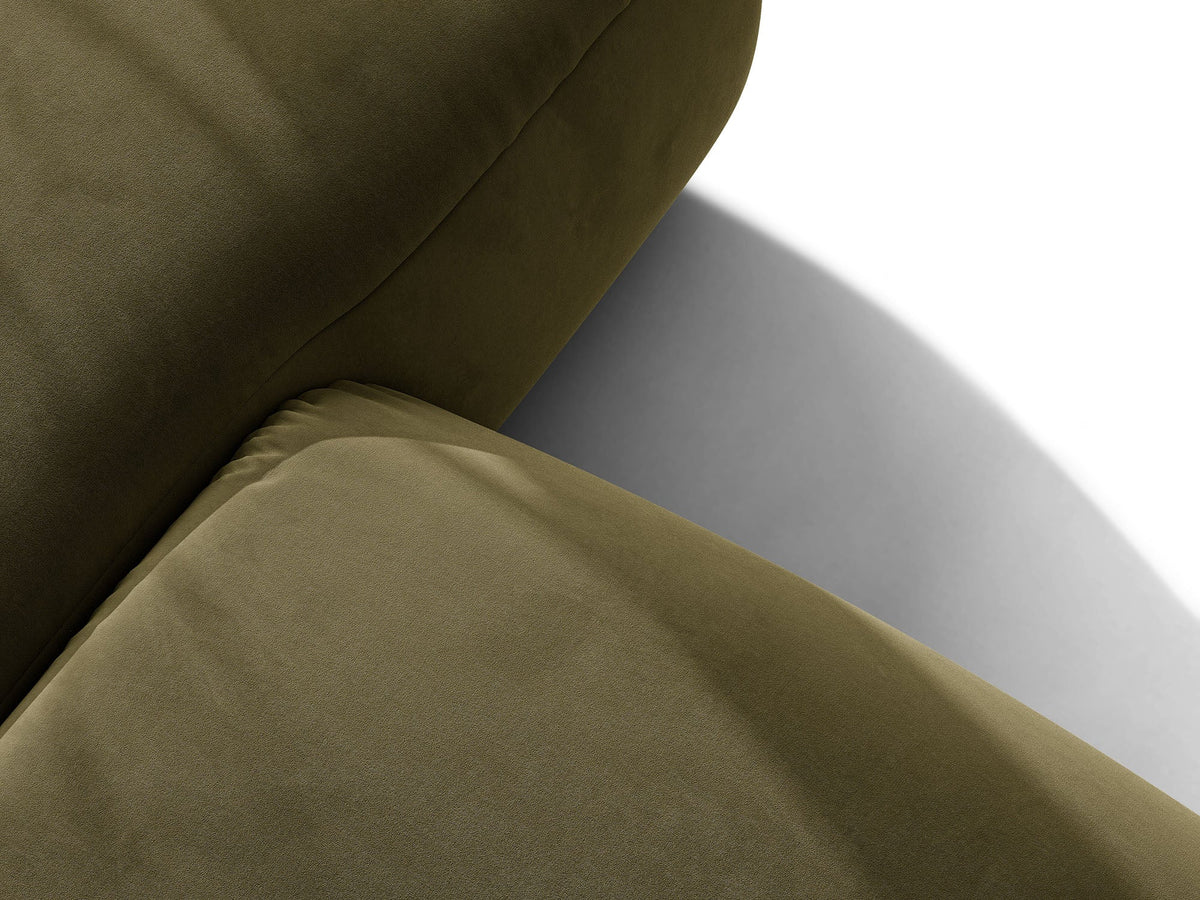 Ophelia Sofa in Velluto 3 Posti Salvador - Verde