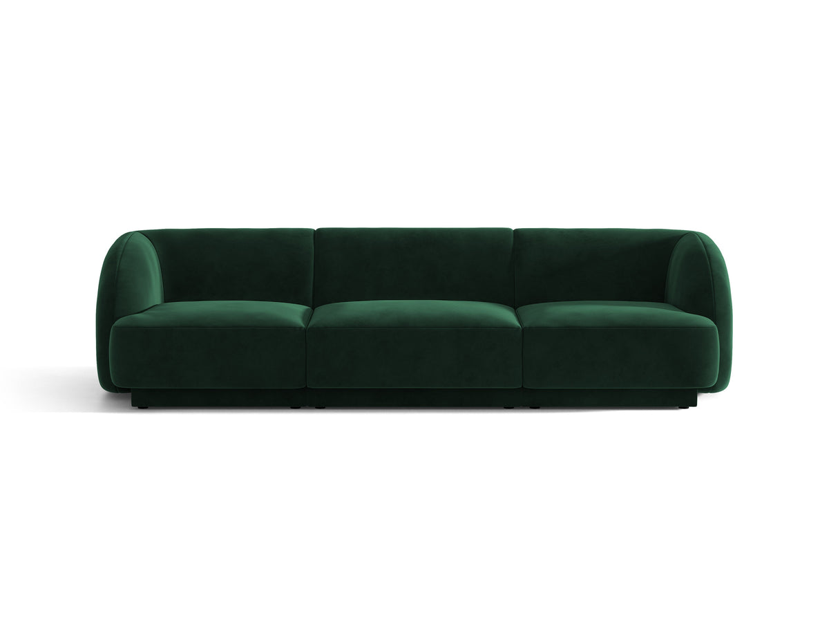 Miley Divano 3 Posti – Bluvel - Verde bottiglia