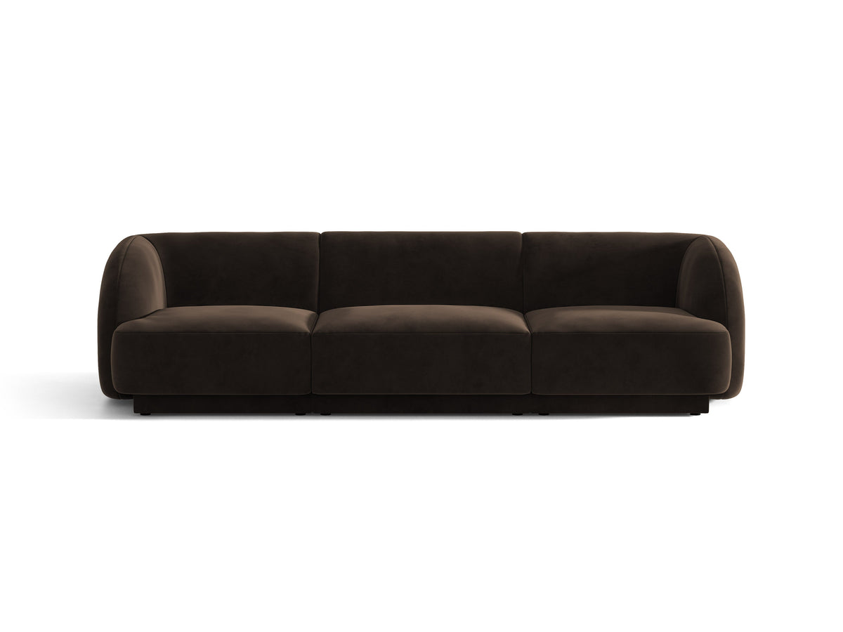 Miley Divano 3 Posti – Bluvel - Marrone scuro