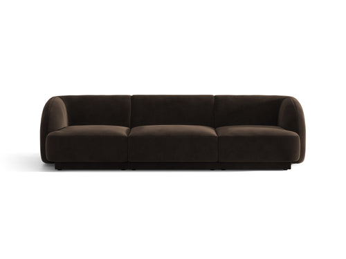 Miley Divano 3 Posti – Bluvel - Marrone scuro