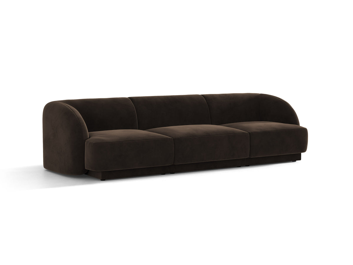 Miley Divano 3 Posti – Bluvel - Marrone scuro