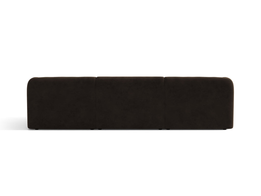 Miley Divano 3 Posti – Bluvel - Marrone scuro