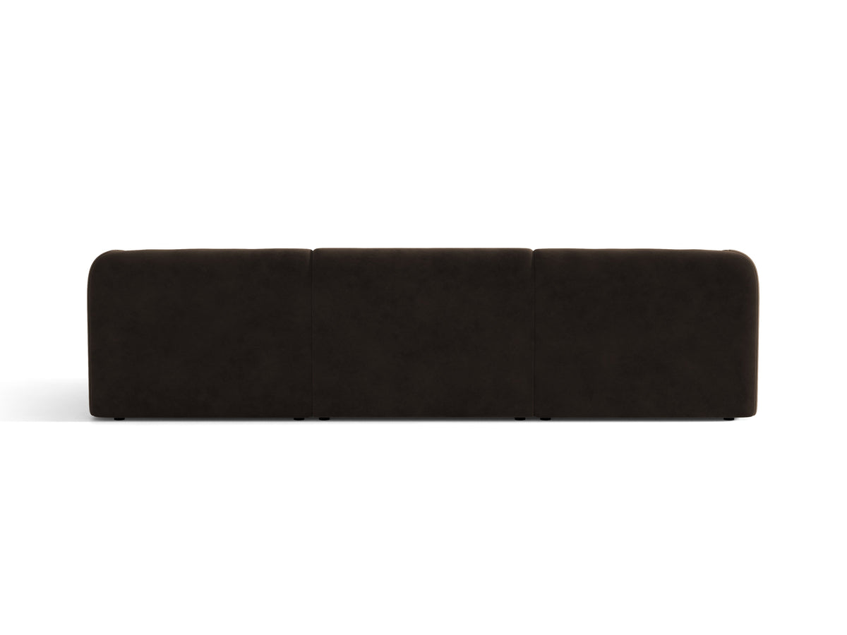 Miley Divano 3 Posti – Bluvel - Marrone scuro