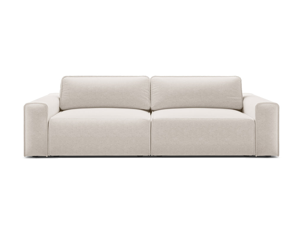 Victor Divano Letto Con Contenitore 3 Posti Moly - Beige chiaro