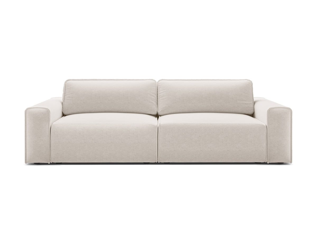 Victor Divano Letto Con Contenitore 3 Posti Moly - Beige chiaro