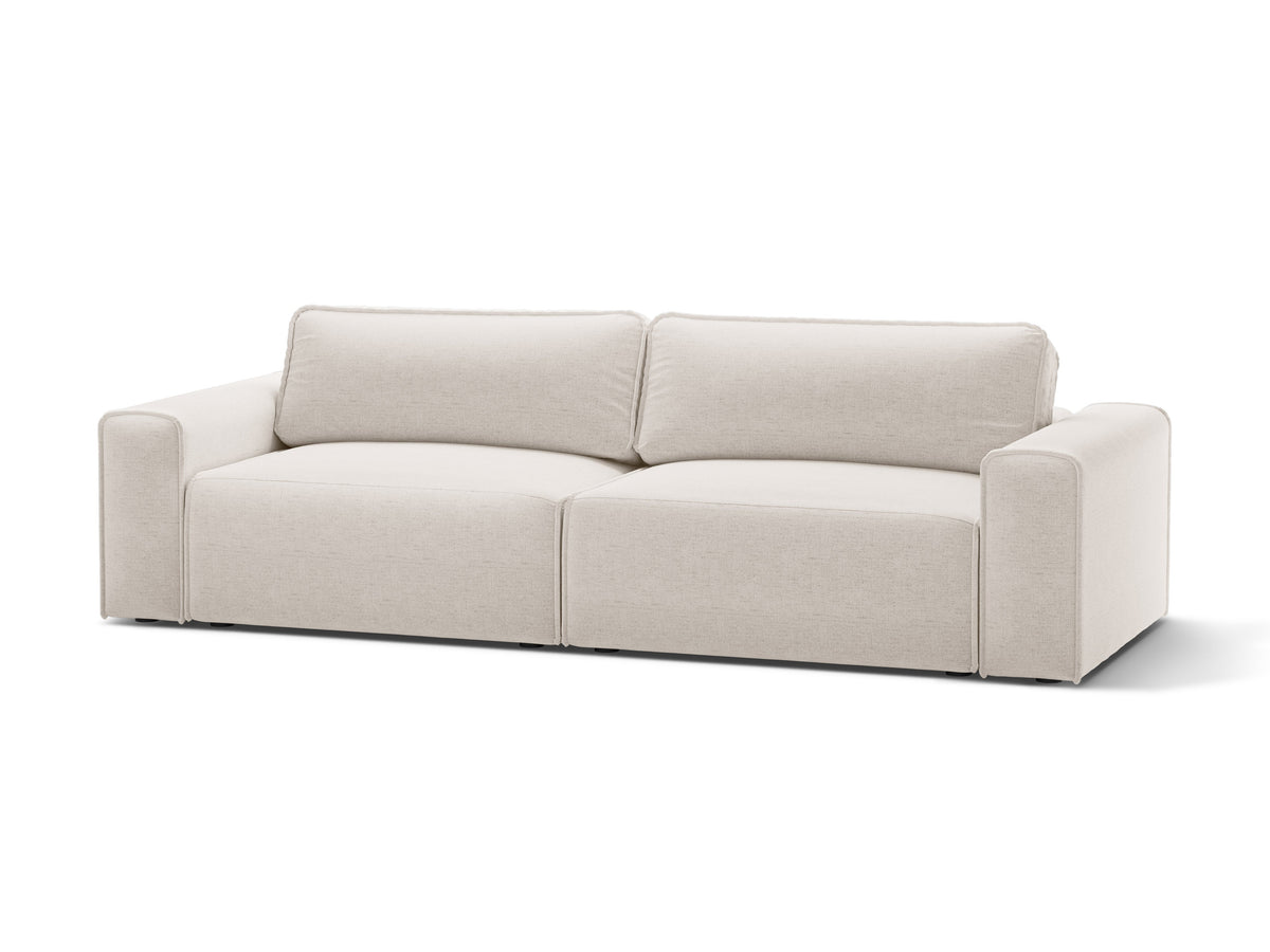 Victor Divano Letto Con Contenitore 3 Posti Moly - Beige chiaro