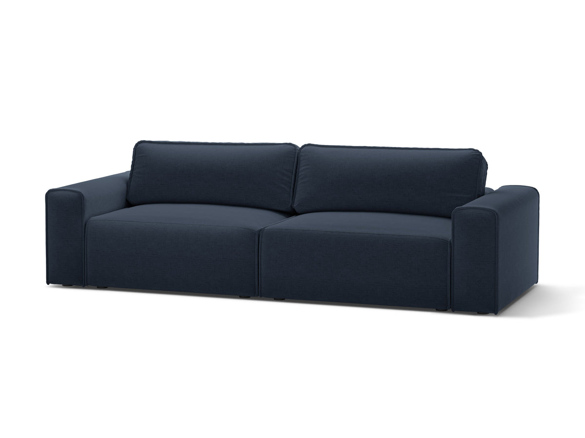 Victor Divano Letto Con Contenitore 3 Posti Moly - Blu reale
