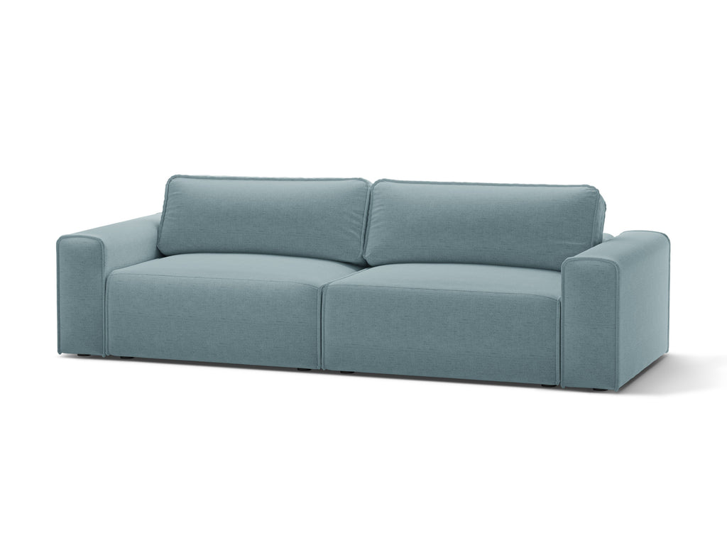 Victor Divano Letto Con Contenitore 3 Posti Moly - Azzurro