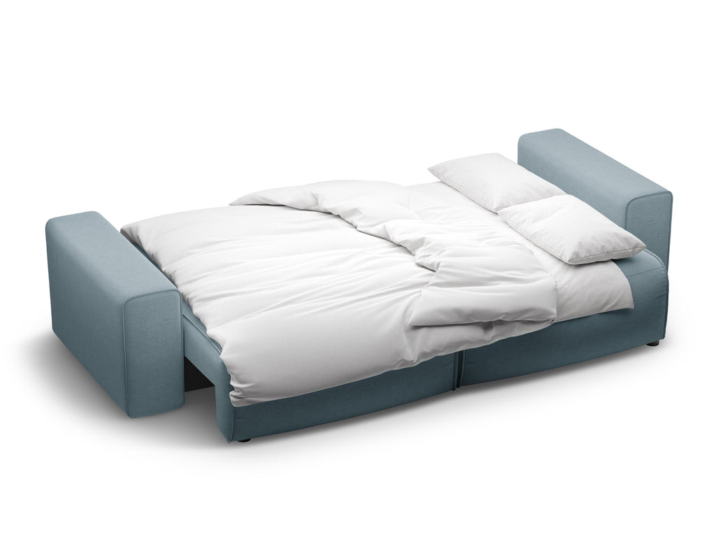 Victor Divano Letto Con Contenitore 3 Posti Moly - Azzurro