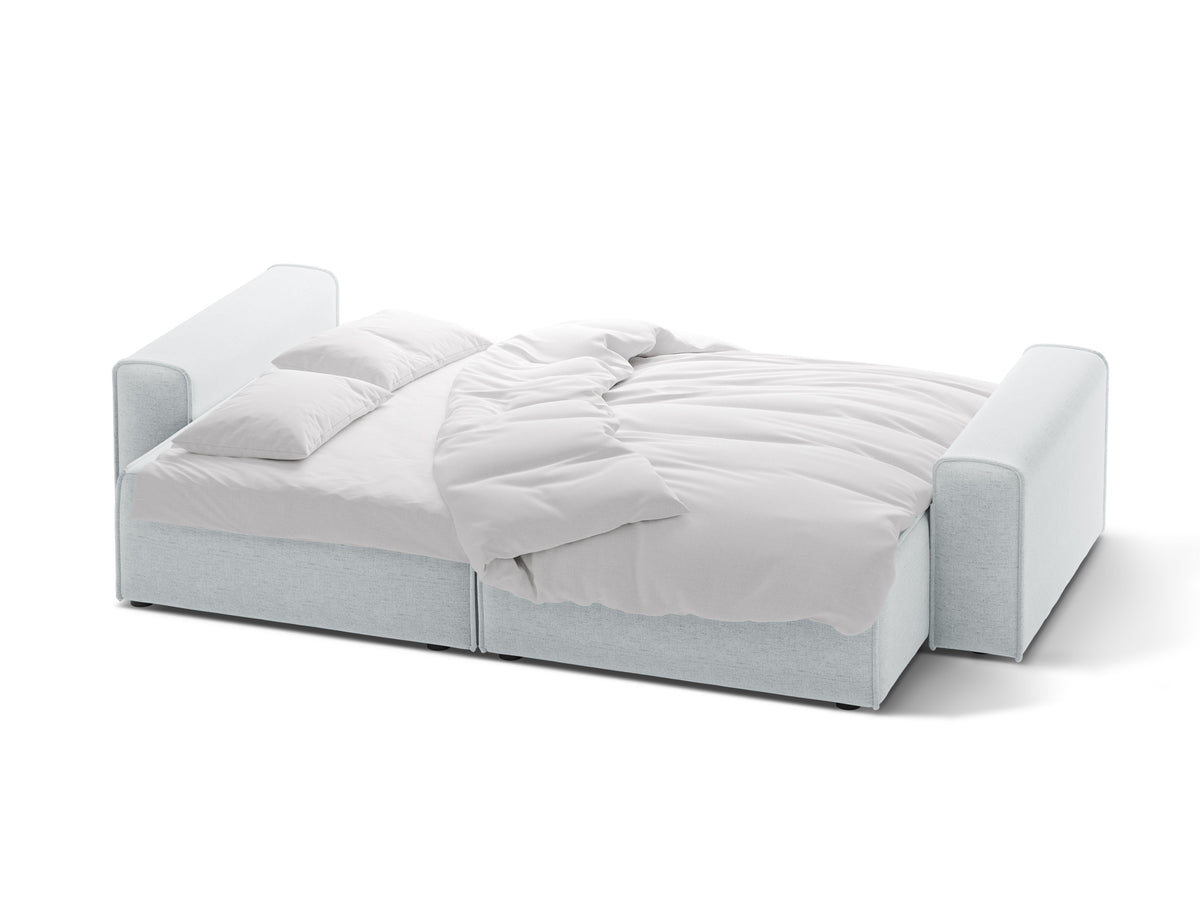 Victor Divano Letto Con Contenitore 3 Posti Moly - Grigio chiaro