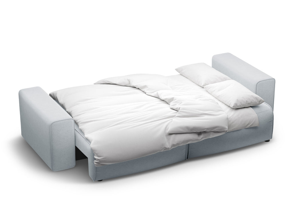 Victor Divano Letto Con Contenitore 3 Posti Moly - Grigio chiaro