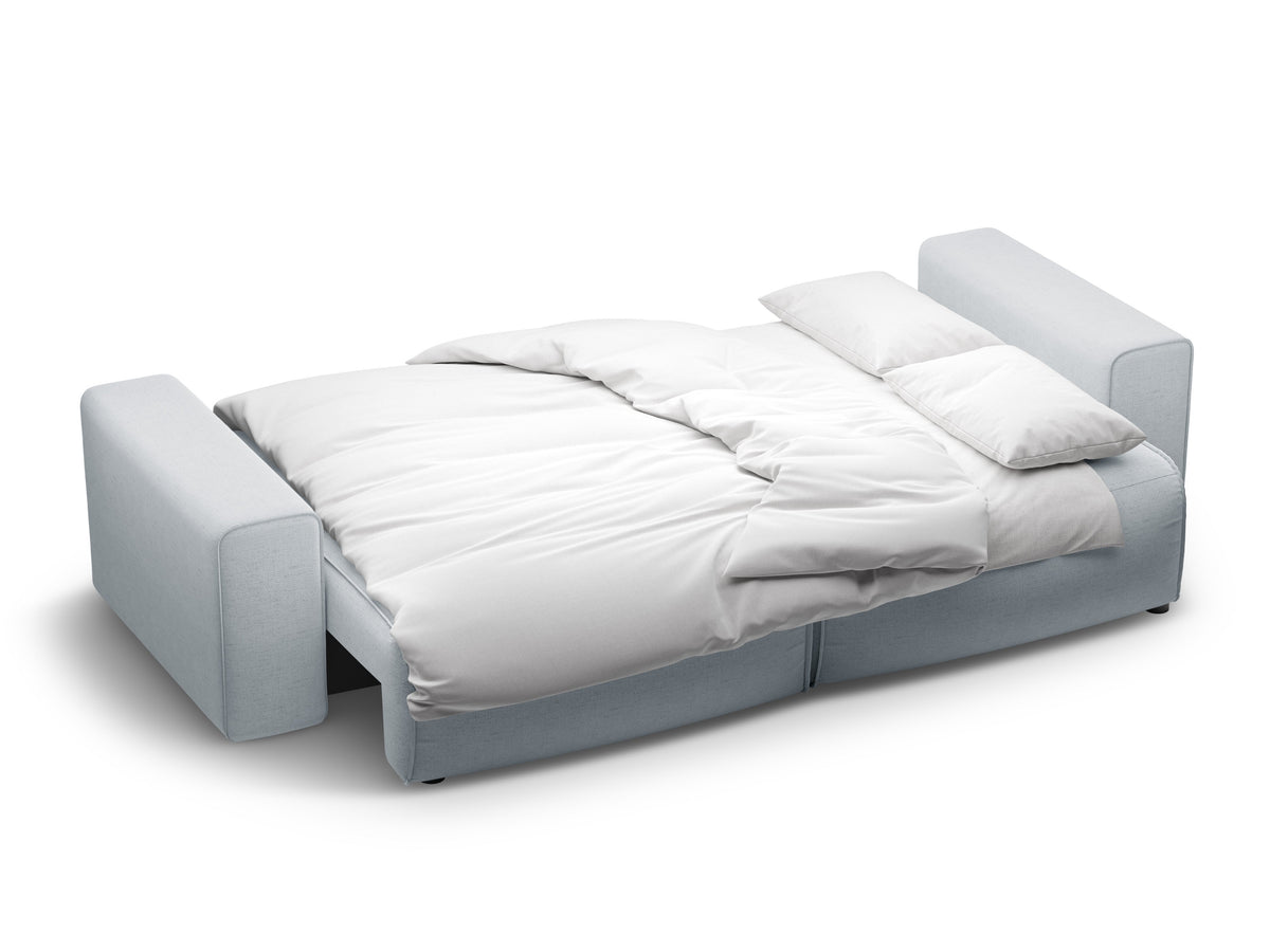 Victor Divano Letto Con Contenitore 3 Posti Moly - Grigio chiaro