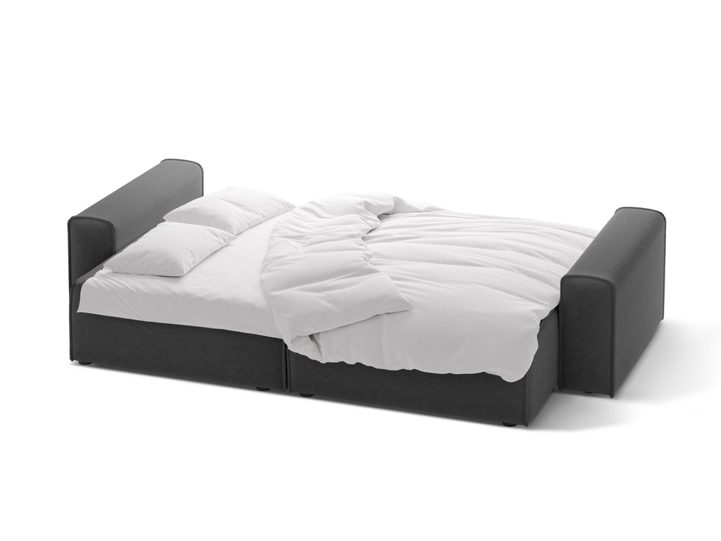 Victor Divano Letto Con Contenitore 3 Posti Moly - Antracite