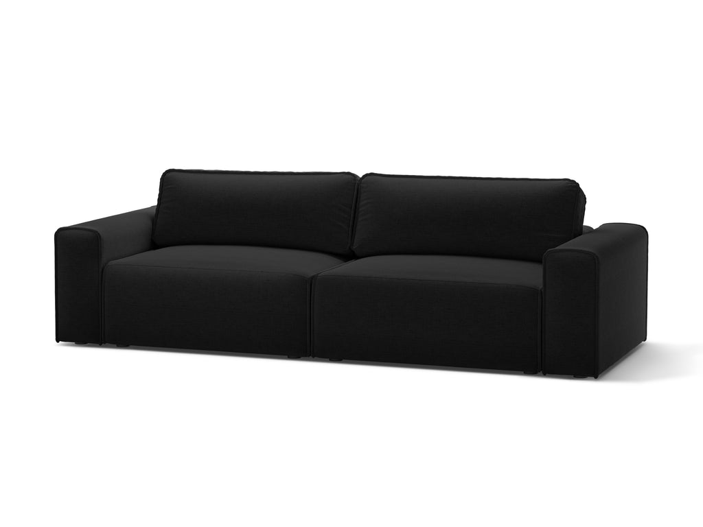 Victor Divano Letto Con Contenitore 3 Posti Moly - Nero