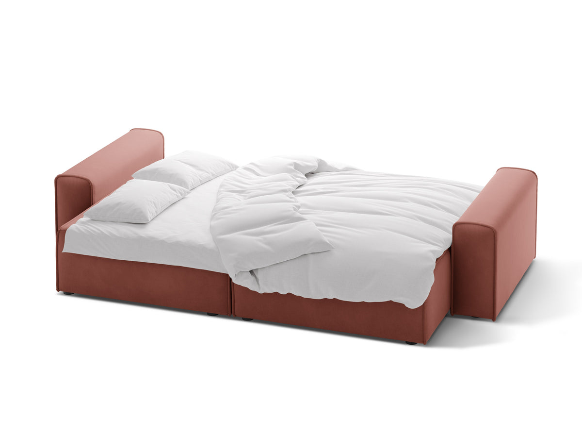Victor Divano Letto Con Contenitore 3 Posti Paris - Rosa