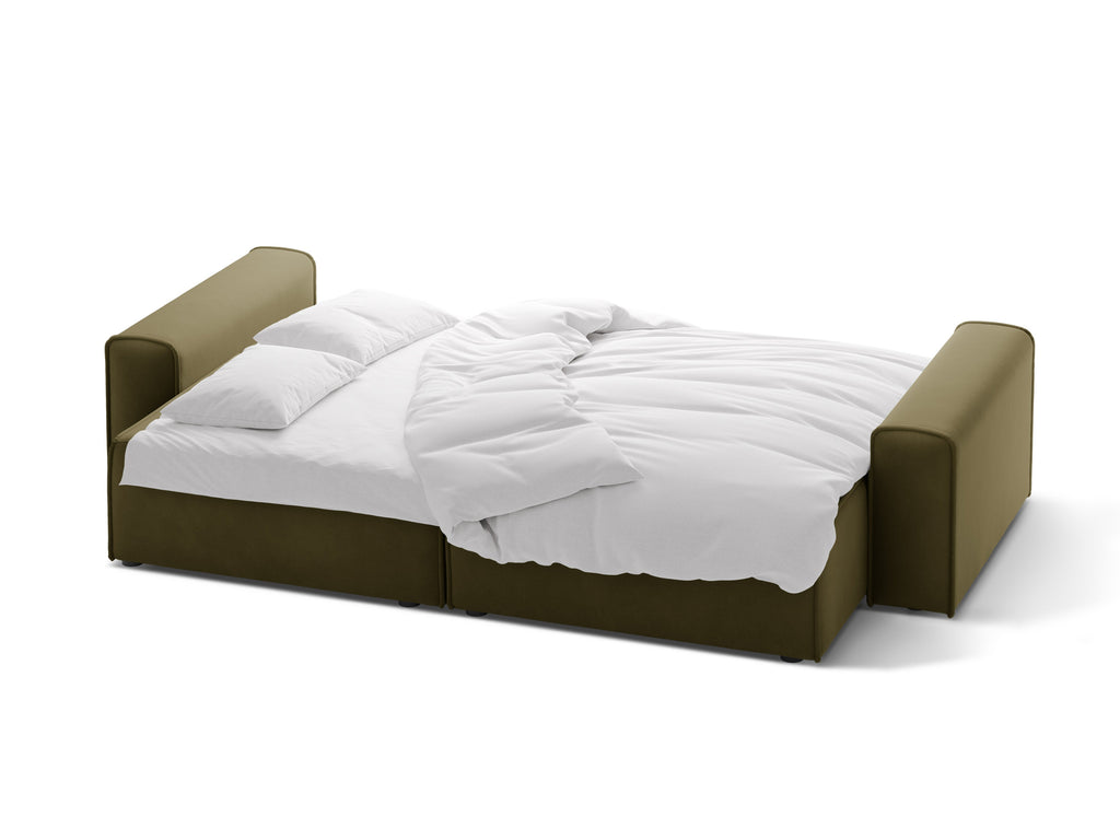 Victor Divano Letto Con Contenitore 3 Posti Paris - Moss green melange