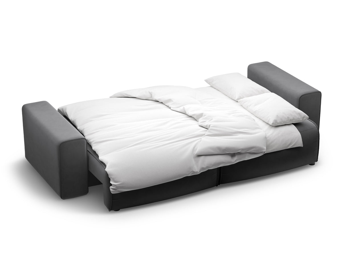 Victor Divano Letto Con Contenitore 3 Posti Paris - Grigio