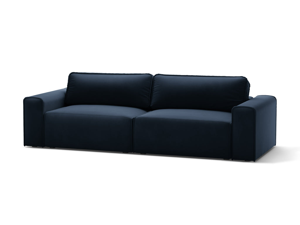 Victor Divano Letto Con Contenitore 3 Posti Paris - Blu scuro