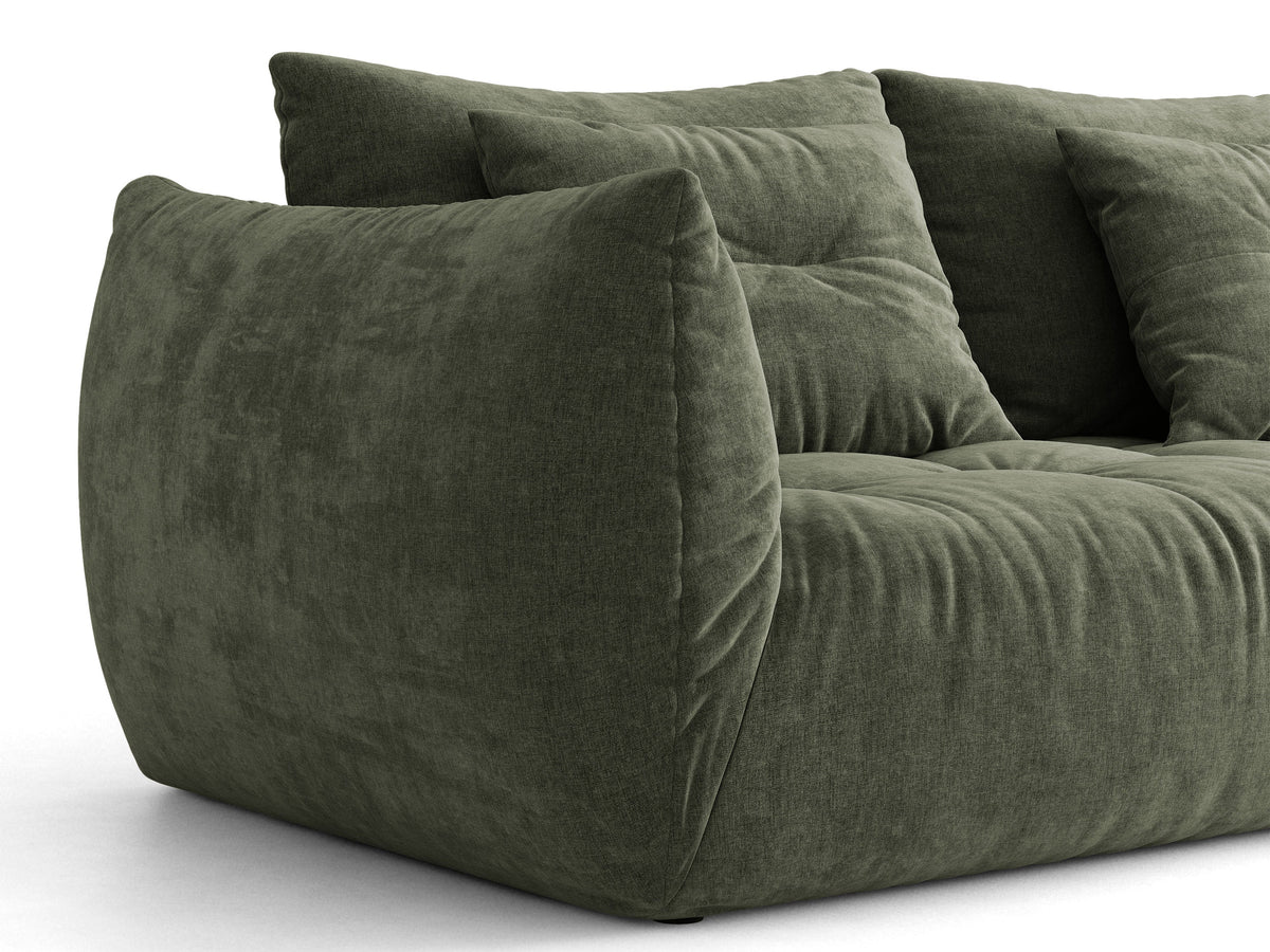 Bloom Divano componibile 4+ Posti Wind - Moss verde
