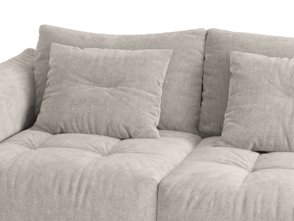 Bloom Divano componibile 4+ Posti Wind - Grigio chiaro