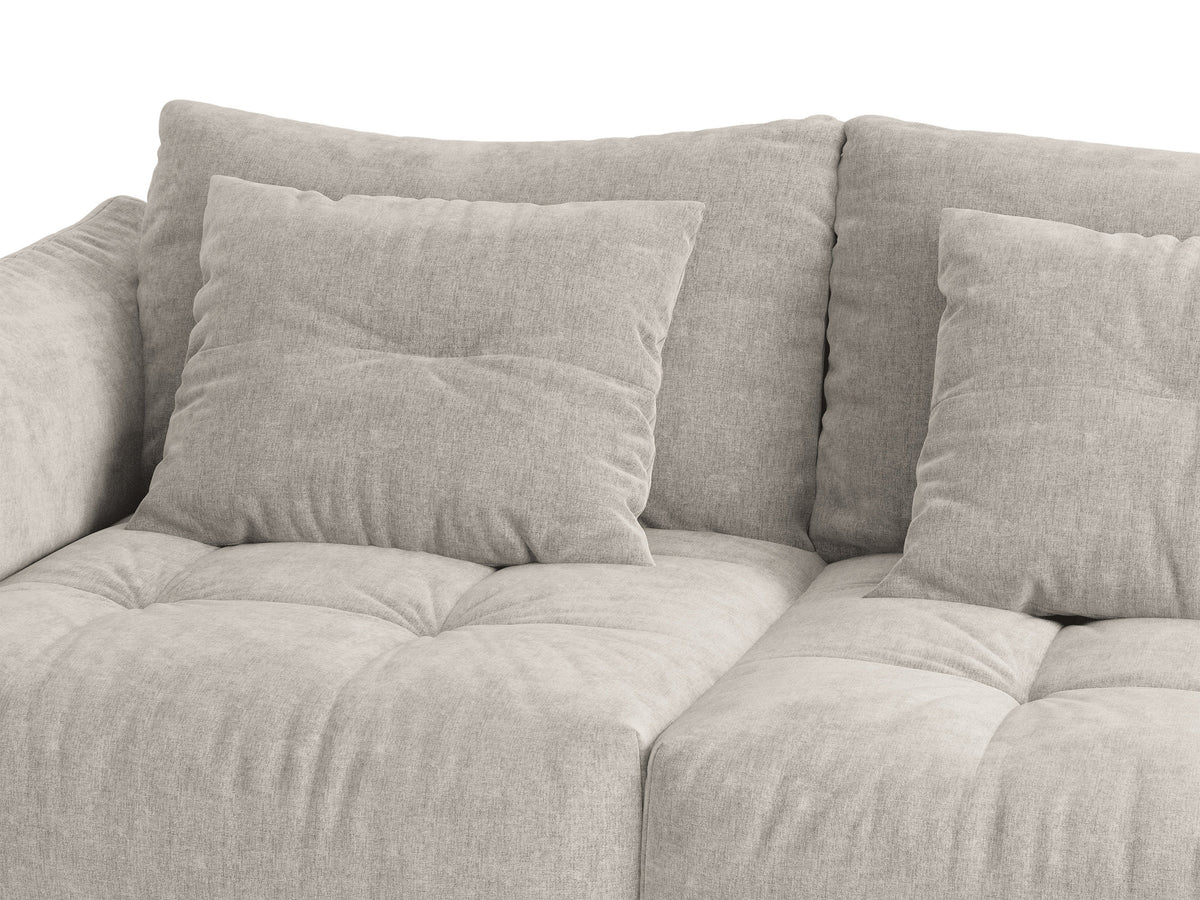Bloom Divano componibile 4+ Posti Wind - Grigio chiaro