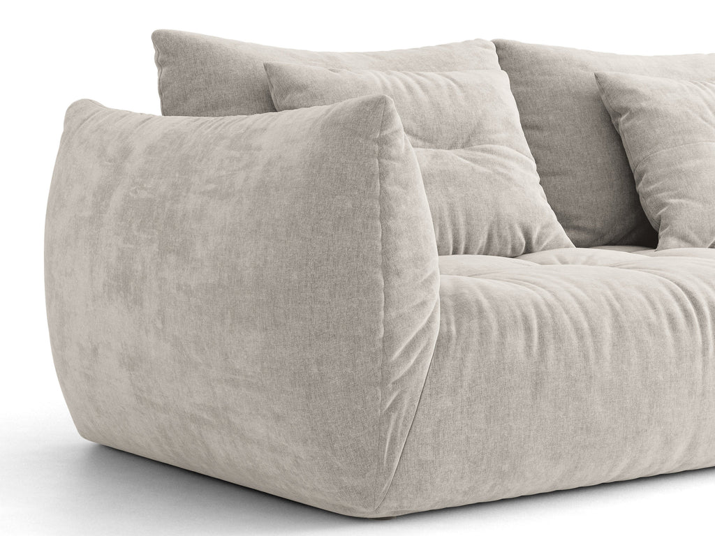 Bloom Divano componibile 4+ Posti Wind - Grigio chiaro