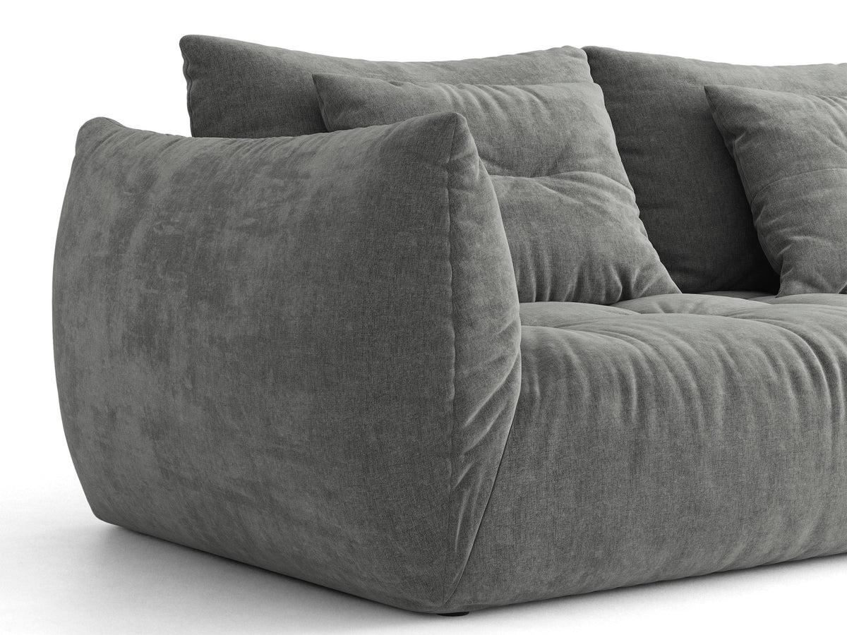 Bloom Divano componibile 4+ Posti Wind - Grigio scuro