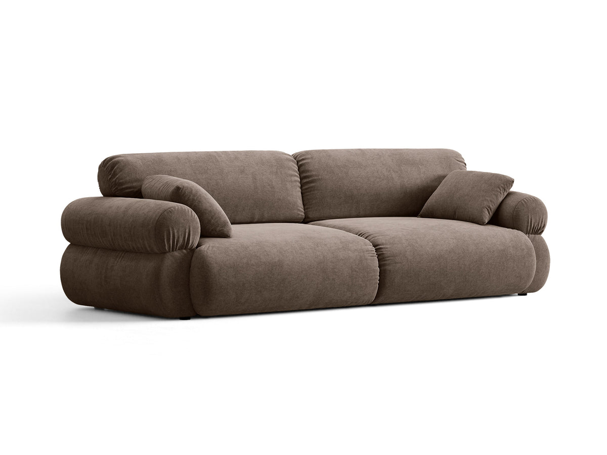 Ophelia Sofa in Velluto 4+ Posti Liberty - Cappuccino